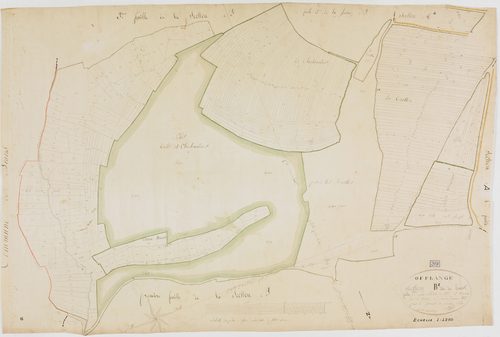 Offlanges, section B, le Levant, feuille 2.géomètre : Billet