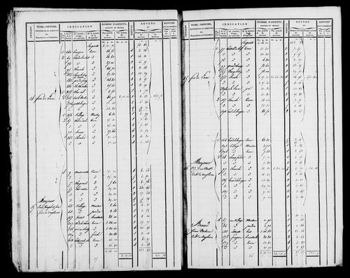 Etat de sections et matrice foncière.