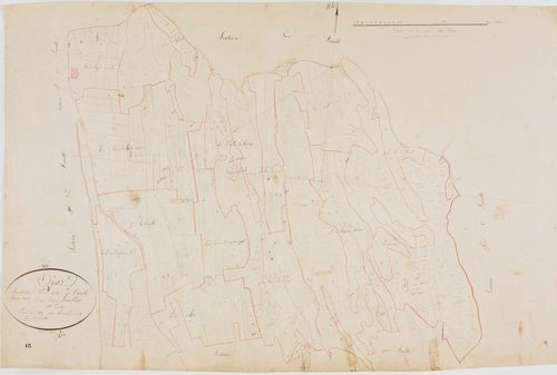 Onoz, section E, Tuèle, feuille 1.géomètre : Romand