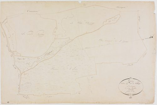 Onoz, section G, Parc et Crance, feuille 5.géomètre : Tabey