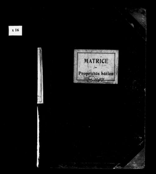 Matrice des propriétés bâties.
