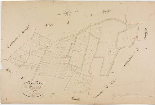 Orbagna, section A, les Grands Prés, feuille 2.géomètre : Bénier