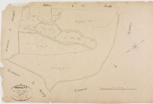 Orbagna, section C, Crève-Coeur, feuille 3.géomètre : Bénier