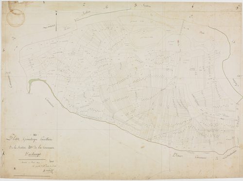 Orchamps, section D, feuille unique.géomètre : D. Chavassine