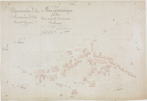 Orchamps, section E, feuille unique.géomètre : D. Chavassine