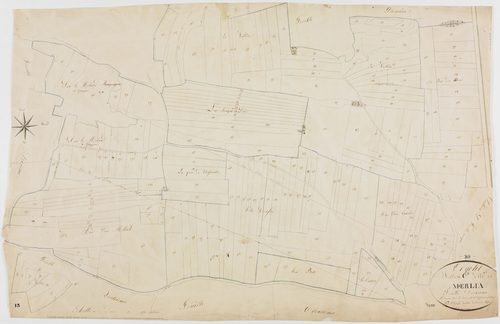 Orgelet, section C, Merlia, feuille 2.géomètre : Guyard