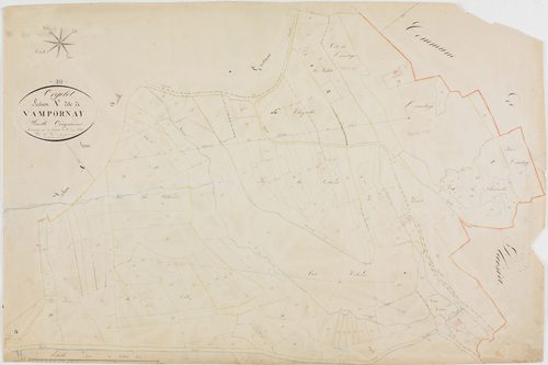 Orgelet, section A, Vampornay, feuille 5.géomètre : Parent