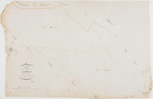Orgelet, section A, Vampornay, feuille 6.géomètre : Parent