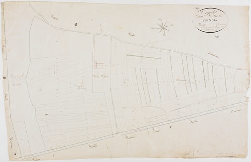 Orgelet, section B, le Vernois, feuille 4.géomètre : Parent