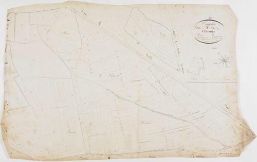 Orgelet, section B, le Vernois, feuille 5.géomètre : Parent