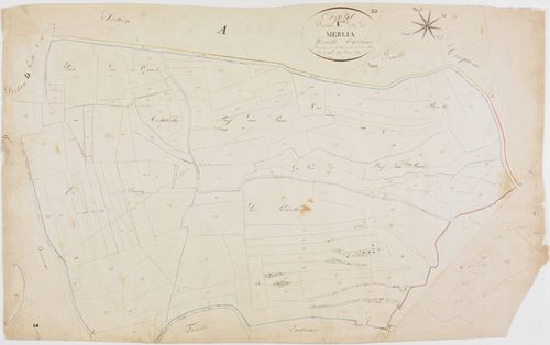 Orgelet, section C, Merlia, feuille 3.géomètre : Guyard