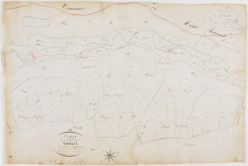 Orgelet, section C, Merlia, feuille 5.géomètre : Guyard
