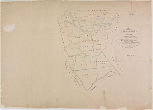 Ounans, tableau d'assemblage.géomètre : Olivier et Grenier