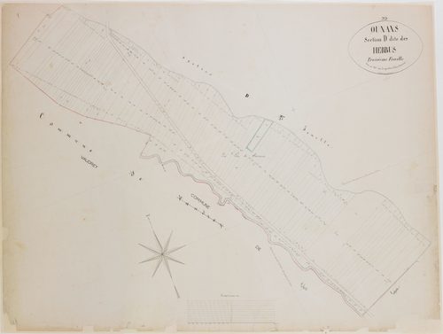 Ounans, section D, les Herbues, feuille 3.géomètre : Olivier et Grenier
