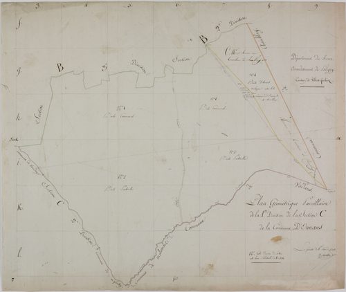 Ounans, section A, feuille 1.