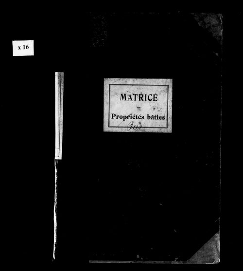 Matrice des propriétés bâties.