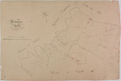 Oussières, section A, les Settes, feuille 3.