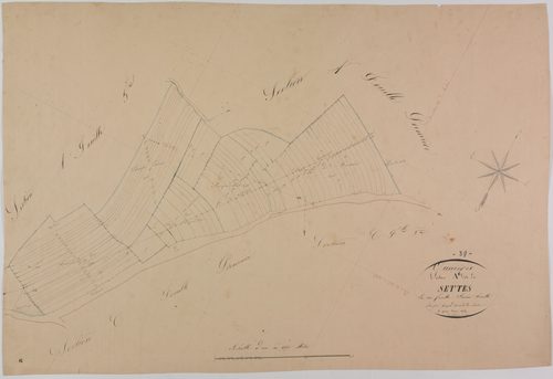 Oussières, section A, les Settes, feuille 6.