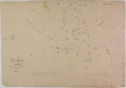 Oussières, section A, les Settes, feuille 4.