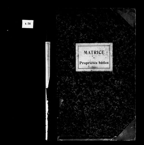 Matrice des propriétés bâties.