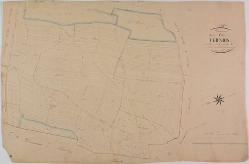 Oussières, section C, le Vernois, feuille 2.