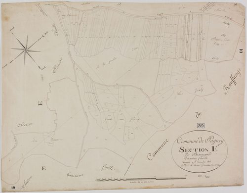Pagney, section E, Beauregard, feuille 2.