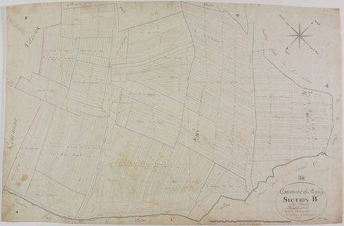 Pagney, section B, les Cibauds, feuille 2.