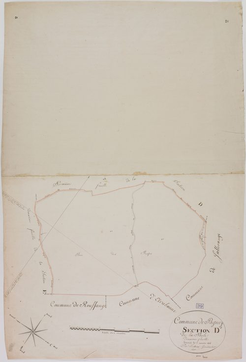 Pagney, section D, la Paule, feuille 2.