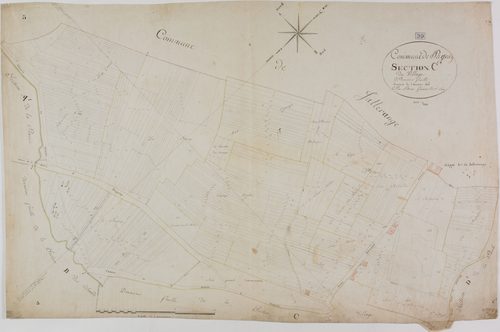 Pagney, section C, le Village, feuille 1.