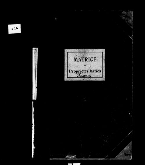 Matrice des propriétés bâties.