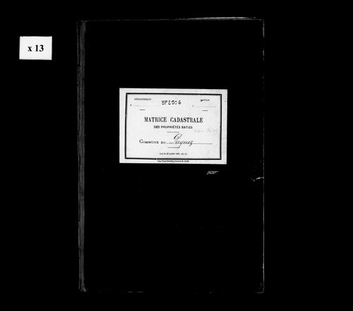 Matrice des propriétés bâties.