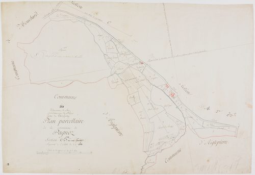 Pagnoz, section B, feuille unique. [1811] géomètre : [Etiévant ?]