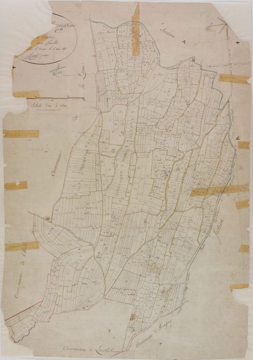 Pannessières, section C, les Combes, feuille unique.