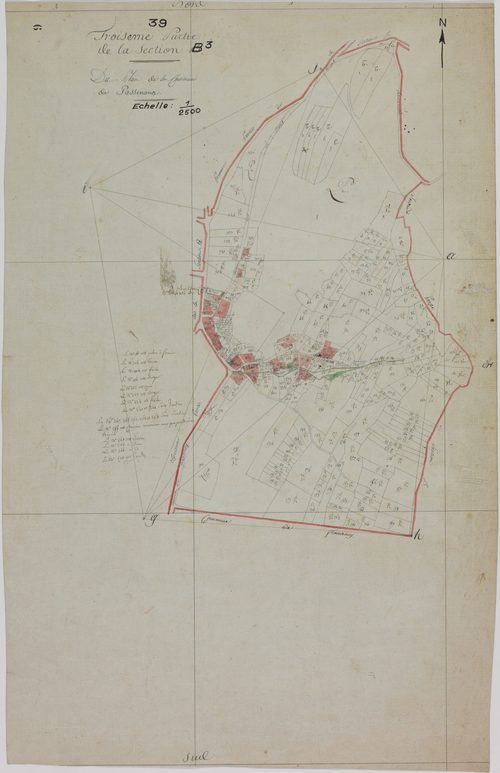 Passenans, section B, feuille 3.géomètre : ?