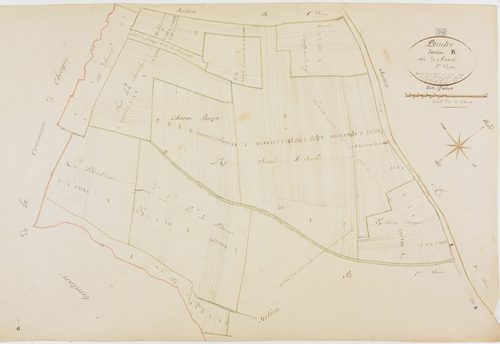 Peintre, section B, Servole, feuille 1.géomètre : Chaunet, sous la direction de Rosset