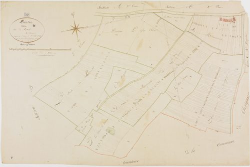 Peintre, section B, Servole, feuille 3.géomètre : Chaunet, sous la direction de Rosset