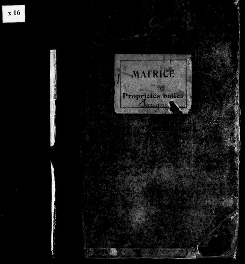 Matrice des propriétés bâties.