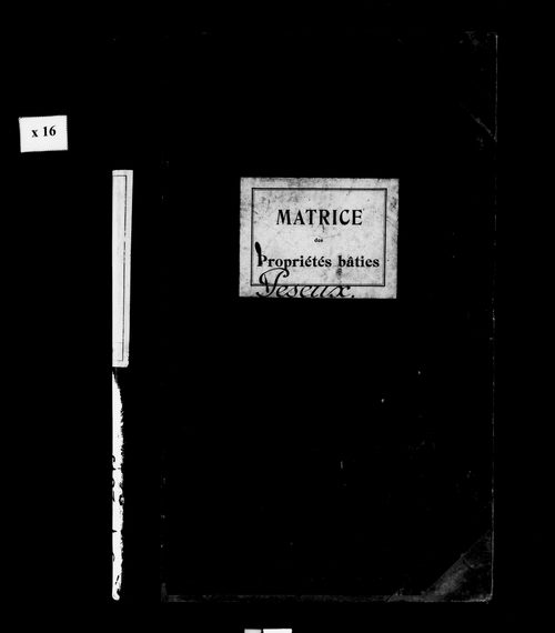 Matrice des propriétés bâties.
