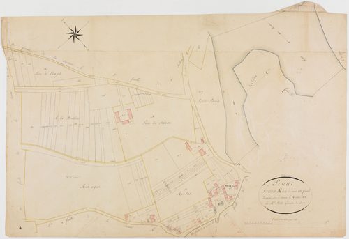 Peseux, section A, Nord, feuille 4.géomètre : Petite