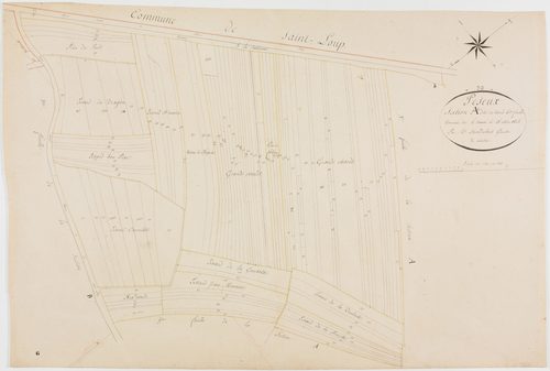 Peseux, section A, Nord, feuille 6.géomètre : Sauldubois