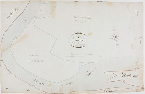 Petit-Noir, section C, le Village, feuille 9.géomètre : Parent