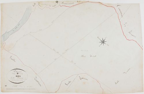 Petit-Noir, section D, les Bois, feuille 2.géomètre : Parent