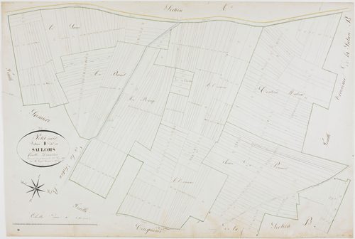 Petit-Noir, section B, le Saulçois, feuille 2.géomètre : Guyard