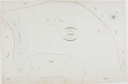 Petit-Noir, section C, le Village, feuille 7.géomètre : Parent
