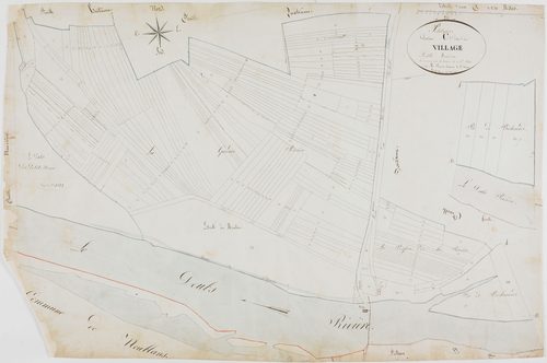 Petit-Noir, section C, le Village, feuille 3.géomètre : Parent