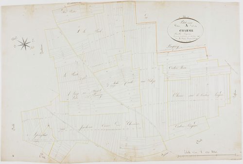 Petit-Noir, section A, la Charme, feuille 5.géomètre : Parent