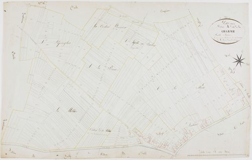 Petit-Noir, section A, la Charme, feuille 6.géomètre : Parent