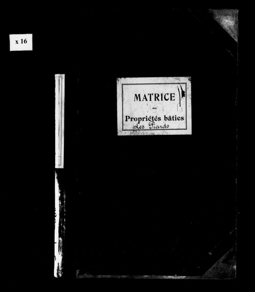 Matrice des propriétés bâties.