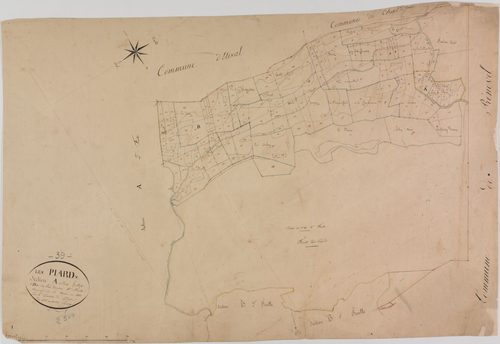 Piards (Les), section A, les Prés derniers, feuille 1.