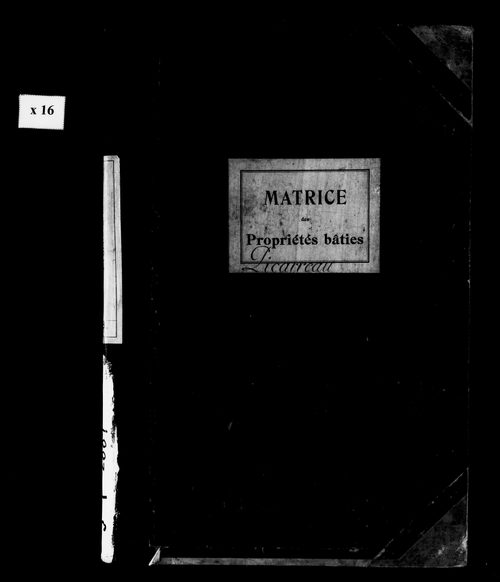 Matrice des propriétés bâties.